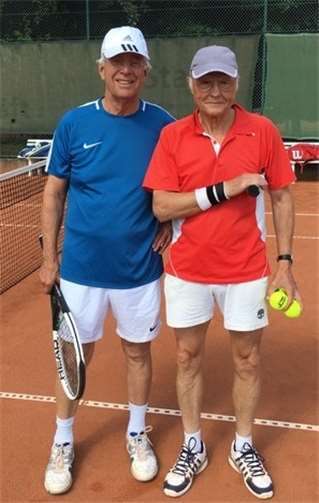 Mittelrheinmeister Winfried Schardt und Olaf Erich (v. l.).privat