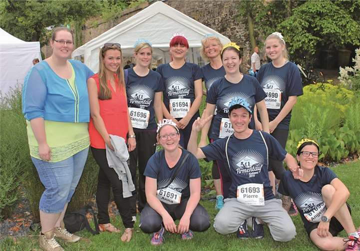 Mittendrin war das Team vom Haus für Kinder Vallendar.