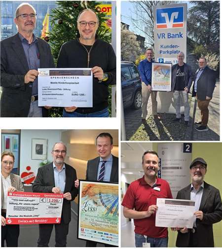 Mittlerweile durfte der Vorsitzende Klaus Schreiber auch die letzten Spendengelder übergeben. Foto: privat