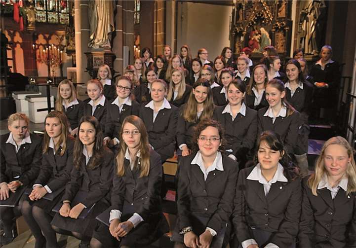 Mitwirkende beim großen MFC-Konzert: der Mädchenchor am Kölner Dom. privat