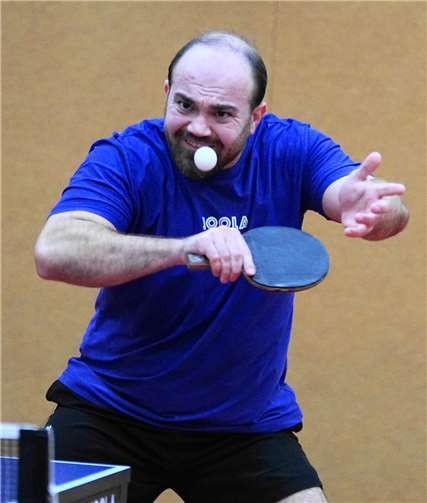 Mkrdij Sounboulian beim Sieg gegen die TTG Moseltal. Foto: M. Schreiber