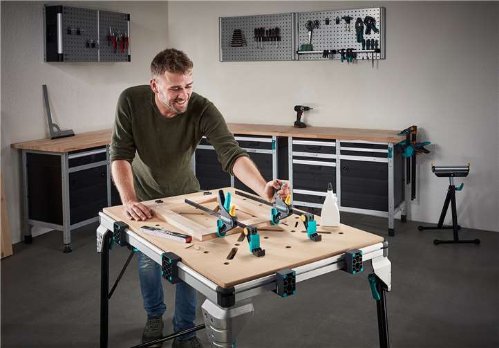 Mobile Werkbank MASTER work 1600. Foto: wolfcraft