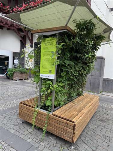 Mobile, begrünte Stadtmöbel wurden von der MobiGa UG aufgestellt.