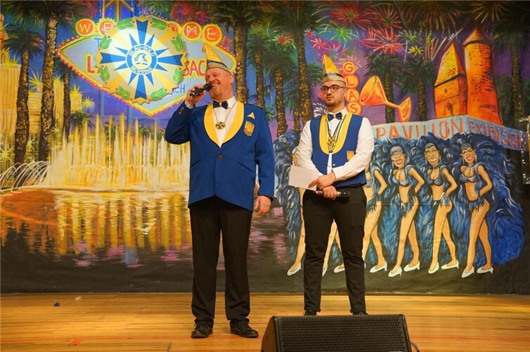 Moderatoren des Männerballett- und Showtanzfestivals – Kommandant HP Watty und Jugendsprecher Lukas Sauer (von links nach rechts)Foto: Foto Eich