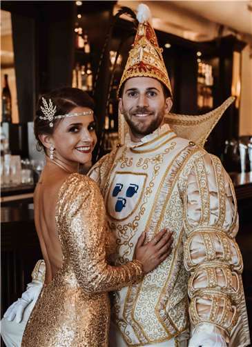 Modern und mit eigenem Stil präsentiert sich das diesjährige Prinzenpaar von Höhr-Grenzhausen.Foto:Anika Enns/Enna-Arts