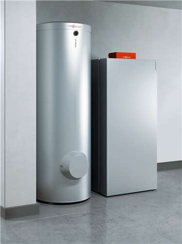 Modernes, effizientes Gas-Brennwertgerät Vitocrossal 300 plus Solarintegration. Fotos: Viessmann