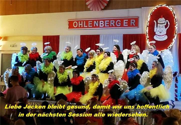 Möhnensitzung der Mokkakännchen Ohlenberg am 16.02.2020: Abschlußbild aller Akti...