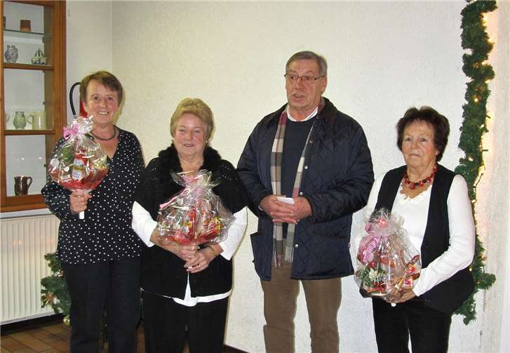 Monika Krumscheid, Iris Mohr, Heinrich Freidel und Brita Langhans Elke Kugler