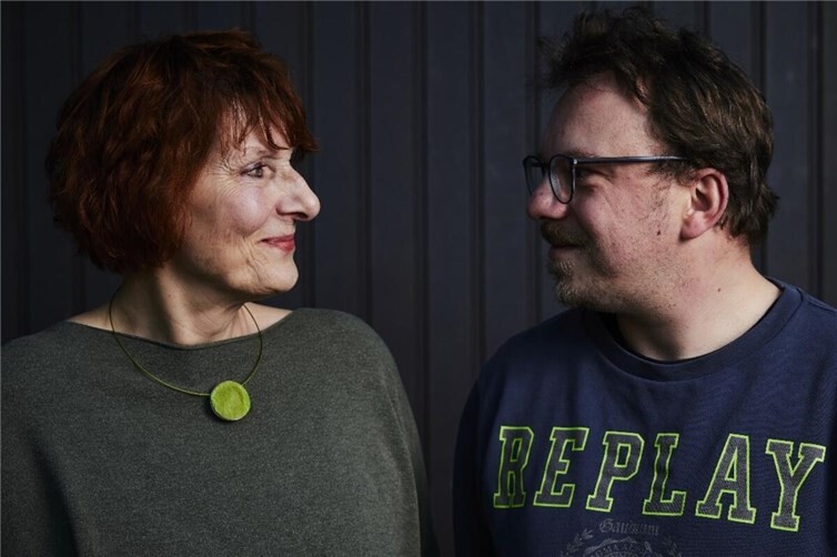 Monika Reidegeld mit ihrem Sohn Tim Puffler.