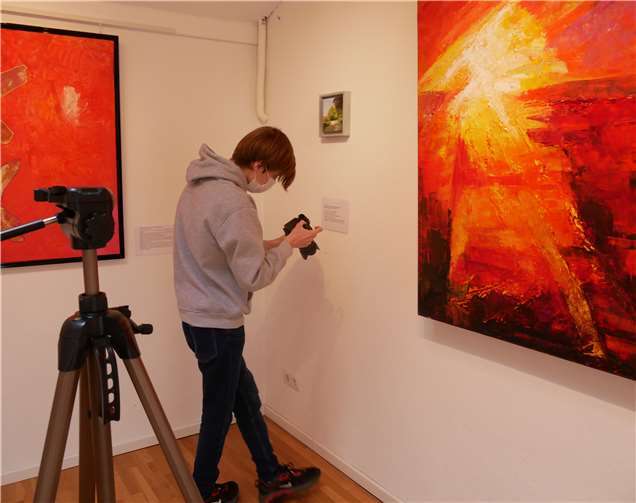 Moritz Herrenbrück setzte die Ausstellung ins Bild.