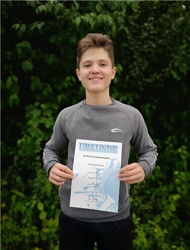 Moritz Ulrich belegte bei der Endrangliste des RTTVR einen guten 7. Platz. Foto: privat