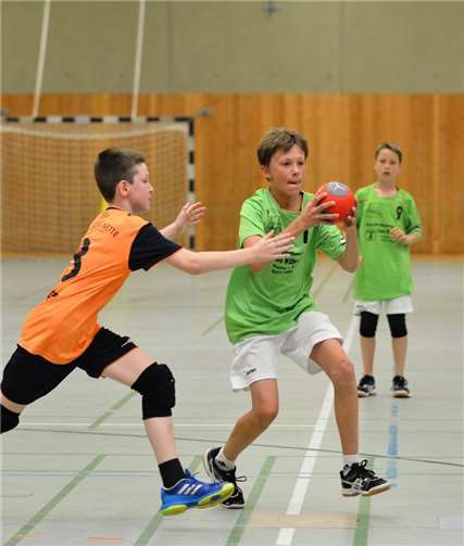 Moritz beim 1:1. Anke Bous