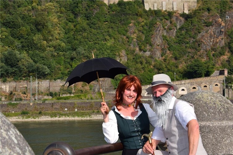 Mosella und Rhenus am Zusammenfluss
