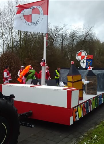 Motivwagen FV Rot Weiss Erpel 1919 e.V. Foto: privat