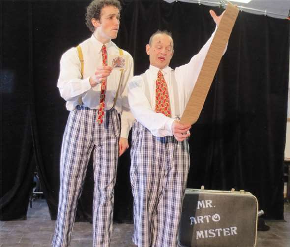 „Mr. Arto Mister“ - David Spence (l.) und „Herr Zopp“ - Christoph Heiner (r.).  Privat