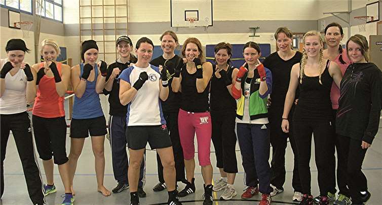 Müde und durchgeschwitzt, aber rundum zufrieden. Die Kämpferinnen hatten einen tollen Tag. privat