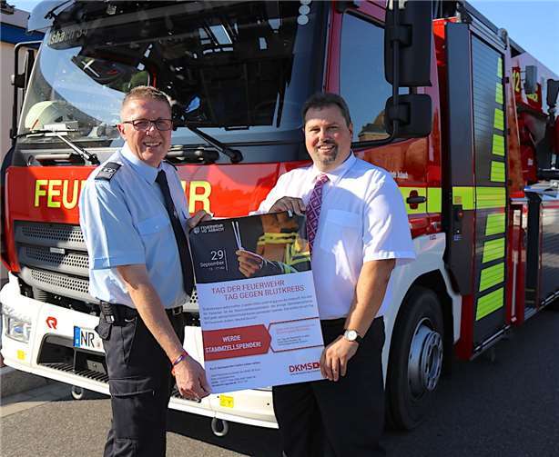 „Mund auf. Stäbchen rein. Spender sein.“ – Die Registrierung ist simpel und kann am Tag der Feuerwehr in den Feuerwehrhäusern der Verbandsgemeinde Asbach durchgeführt werden. Foto: Feuerwehr VG Asbach