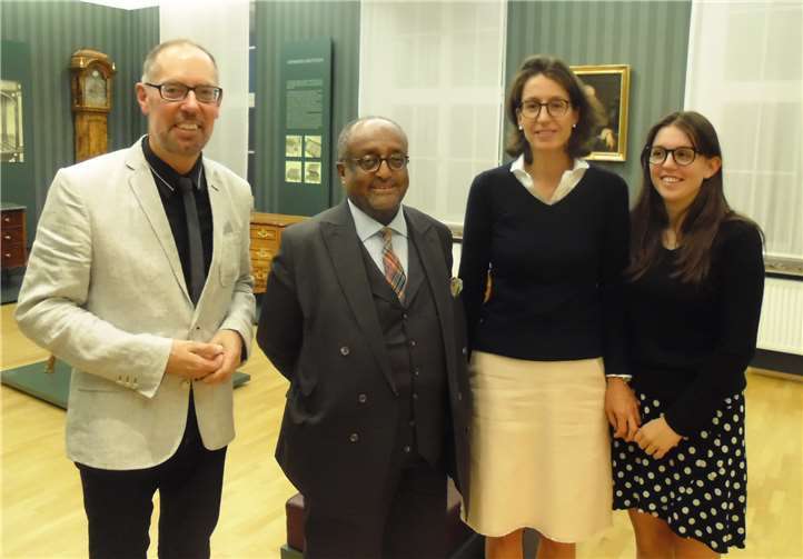 Museumsdirektor Bernd Willscheid, Prinz Asfa-Wossen Asserate, Isabelle Fürstin zu Wied und Luise Prinzessin zu Wied.Foto: privat