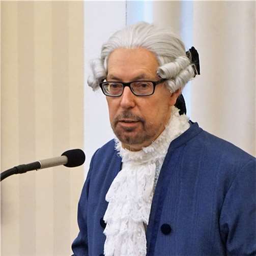Museumsleiter Bernd Wilscheid berichtete als Freiherr von Wackerbarth von dessen Eindrücke Neuwieds aus dem Jahr 1791.