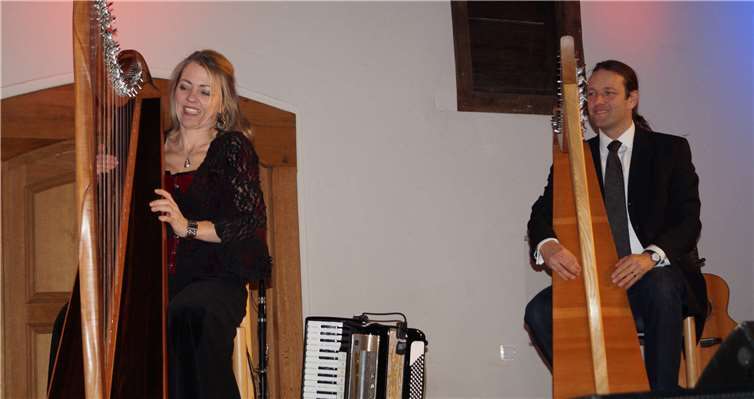 Musikalisch und privat ein Paar: Melanie und Ulrich Knopp begeisterten im Cochemer Kapuzinerkloster.  TT