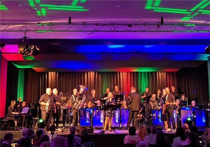 Musikalische Gastgeber des Abends waren das Brass-Ensemble „Young Harmonic Brass“. Foto: Montabaur Live/ Stadt Montabaur