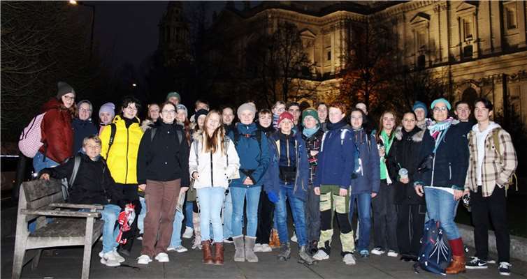 Musikensembles des SGR vor St. Pauls Cathedral. Foto: Christian Mertens
