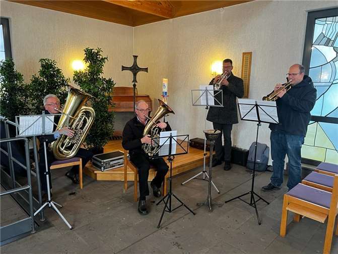 Musikerquartett des Musikzuges Rot-Weiß Plaidt e.V.. Foto: privat