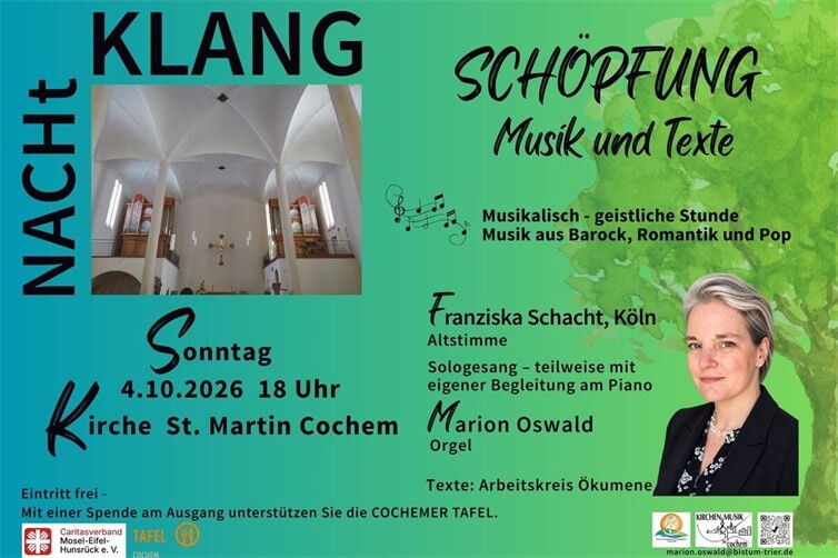 NACHtKLANG am 2. Oktober in Cochem
