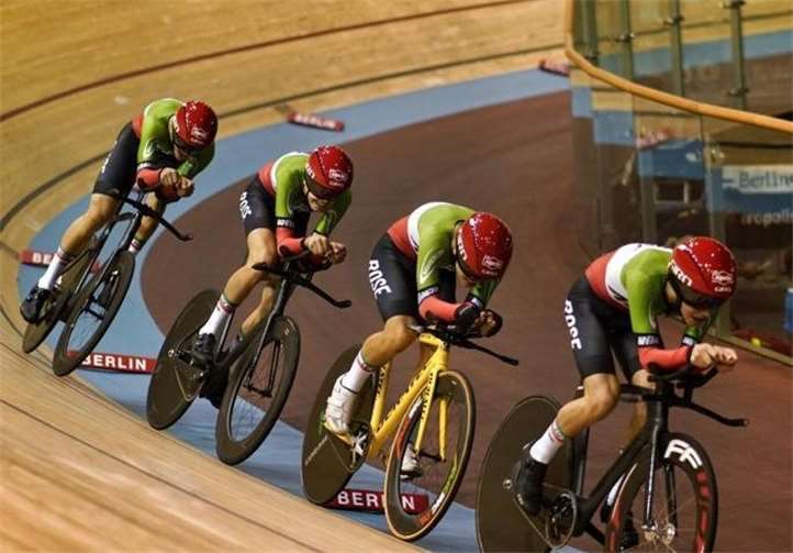 NRW Bahnvierer im Velodrom Berlin Foto: privat