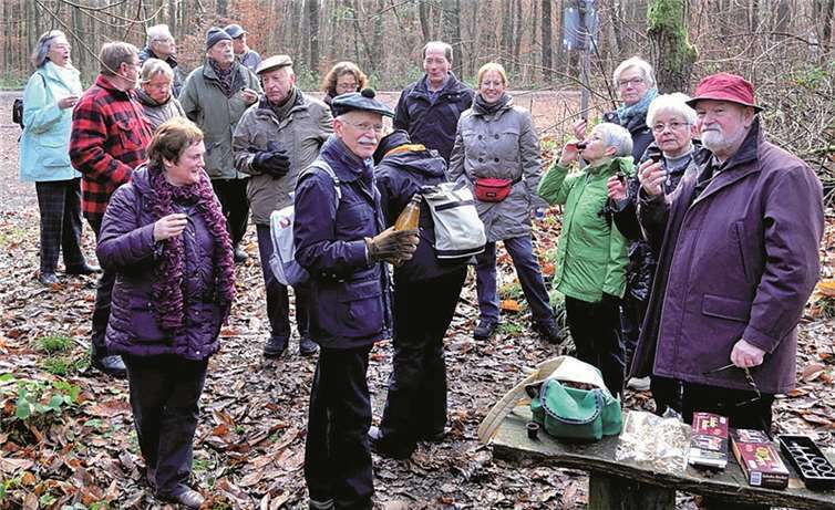 Nach 3 km machte die Gruppe eine „Baileys-Pause“.
