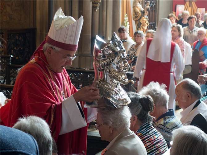 Nach Sicherungsmaßnahmen an der Apollinariskirche in Remagen startet das achttägige Ereignis am 20. Juli.  Foto: Julia Fröder