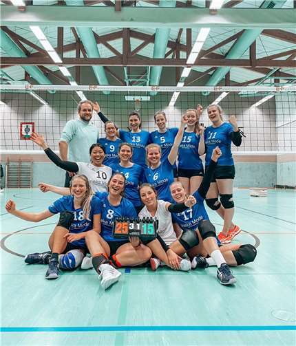 Nach dem Aufstieg freut sich die 1. Damenmannschaft der Westerwald Volleys auf die Herausforderung in der Rheinland-Pfalz-Liga. Quelle: Westerwald Volleys