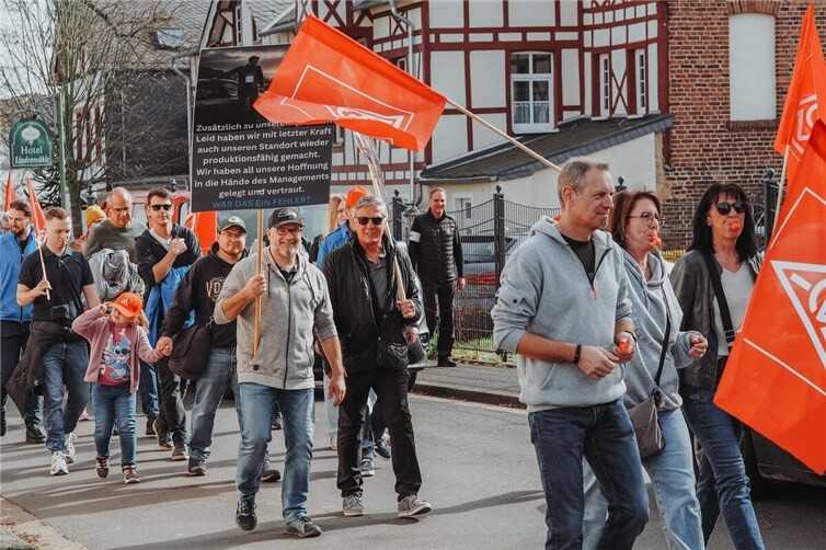 Nach dem Autokorso in der vergangenen Woche hatte die die IG Metall für den 07. März einen Demonstrationszug durch Ahrweiler angemeldet. 