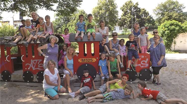 Nach dem Besuch der Römervilla besuchte man noch den Spielplatz in Ahrweiler, bevor man wieder nach Hause fuhr. privat