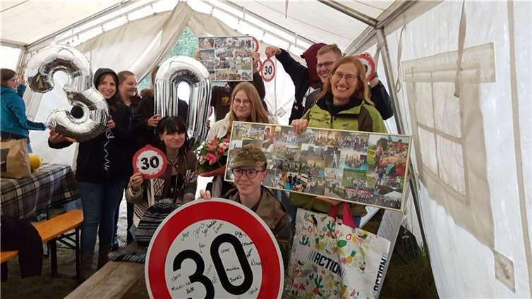 Nach dem Camp wurde dann doch etwas gefeiert.