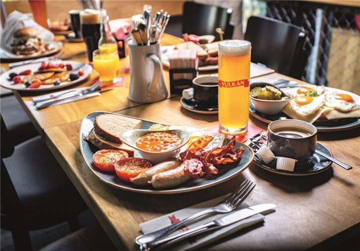 Nach dem Genuss des englischen Frühstücks „London“ kann der Tag nur schön werden