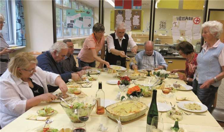 Nach dem Kochen wurden die köstlichen Speisen gemeinsam verkostet. privat