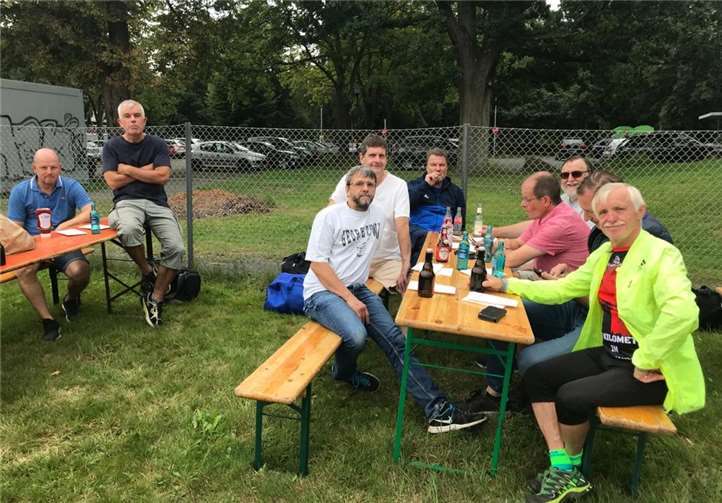 Nach dem Turnier saß man noch gesellig zusammen.