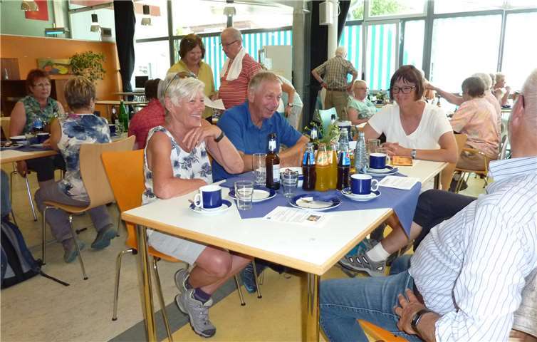 Nach dem Wandern hatte man sich eine Stärkung in der Cafeteria redlich verdient! privat