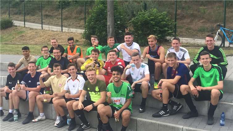 Nach dem geschafften Aufstieg war die Stimmung beim letzten Training der Saison natürlich bestens.Foto: privat