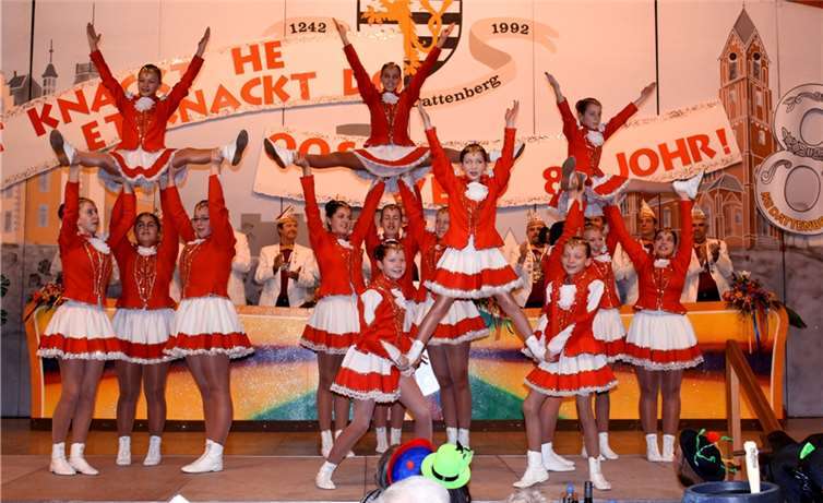 Nach den Mini Rööpe eroberten die „Tanzmäuse“ die Herzen der Dattenberger Jecken.  DL