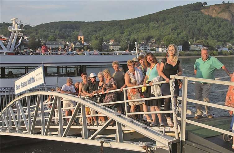 Nach der Schiffstour stiegen die Mitglieder wohlbehalten wieder in Remagen aus. AB