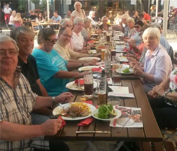 Nach der Wanderung gab es eine kräftige Stärkung. privat