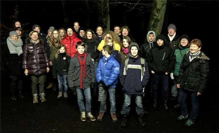 Nach der Wanderung wartete im Waldrestaurant bereits die Stärkung „Uhles/Kesselsknall“privat