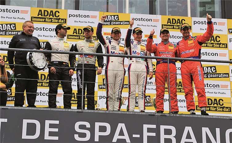 Nach diversen Podiumsplätzen in den ersten Rennen standen Luca Ludwig und Sebastian Asch vom Team Zakspeed in Belgien nun endlich einmal ganz oben. M. Muhr