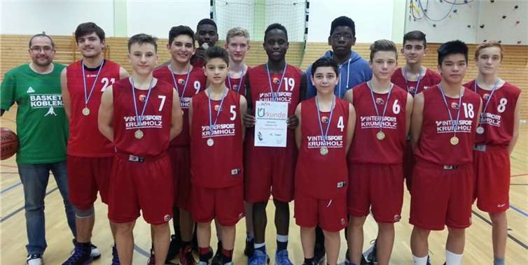 Nach drei souveränen Erfolgen feierte die U16 der Conlog Baskets den Gewinn der Rheinlandmeisterschaft.