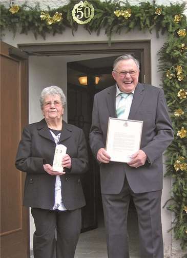 Nach einem festlichen Gottesdienst in der Wendelinuskirche wurde im Haus Tappes in Westum viele Stunden bis in den Abend gefeiert.