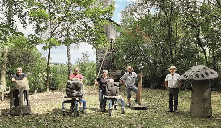 Nach einer knappen Woche präsentierten die ambitionierten Bildhauer ihre bemerkenswerten Werke. Fotos: -FRE-