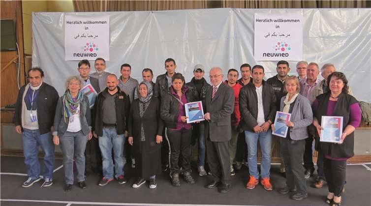 Nach einer monatelangen Odyssee sind nun 21 Flüchtlinge in der Neuwieder Raiffeisen-Turnhalle untergebracht. Stadt Neuwied