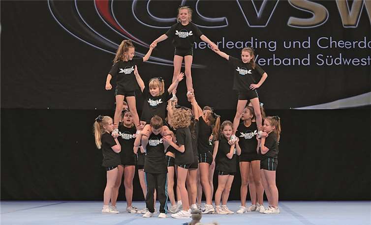 Nach einer sehr schönen Darbietung konnten sich die Koblenzer Cheerleader den dritten Platz sichern.Tom Lorenz/Allstar-Cheer